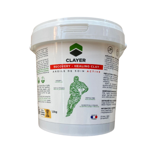 Clayer - Argile Soin Actif pour joueurs de rugby - 1,5kg