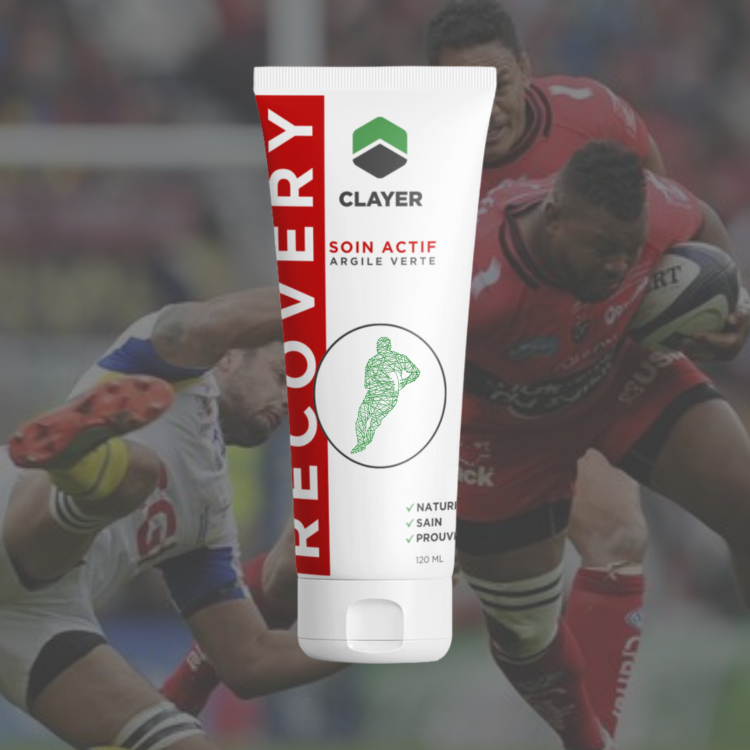 Clayer - Argile verte pour joueurs de rugby - Soin actif