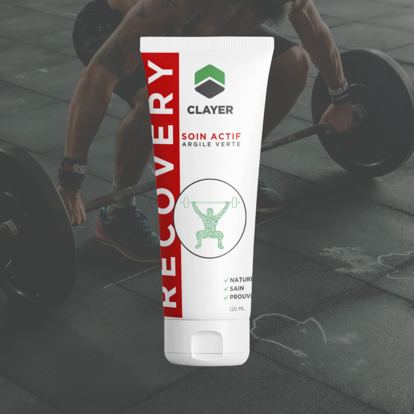 Clayer - Argile verte du sportif - Salle de sport- Soin actif