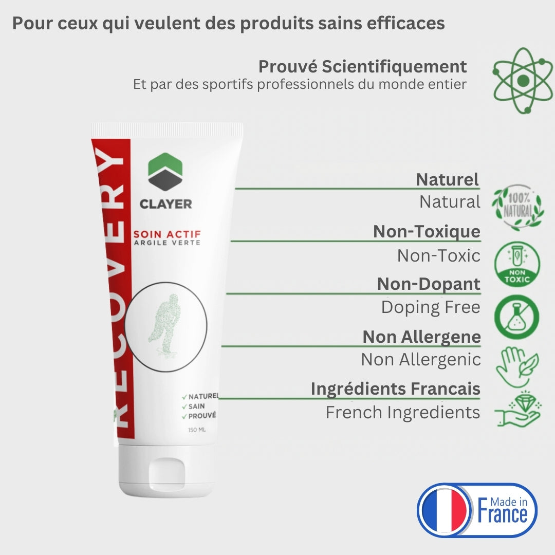 skateboard blessure soin actif clayer argile verte
