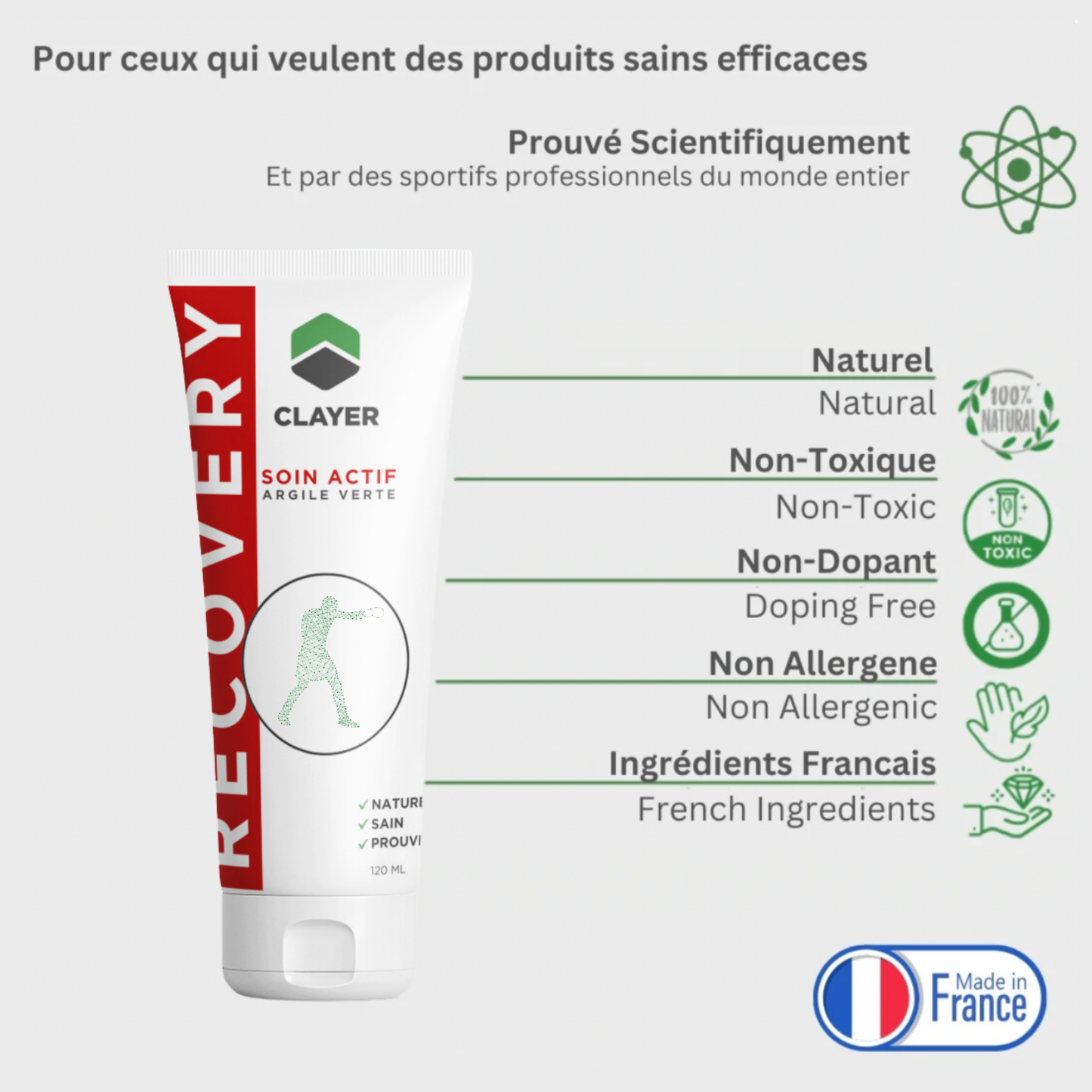 Clayer - Argile Verte pour Sports de Combats - Soin Actif