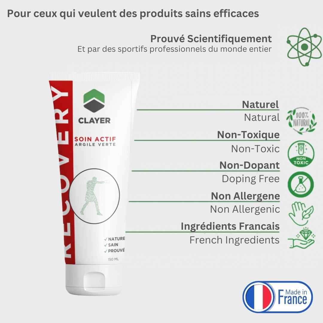 argile verte soin sports combat clayer soin actif